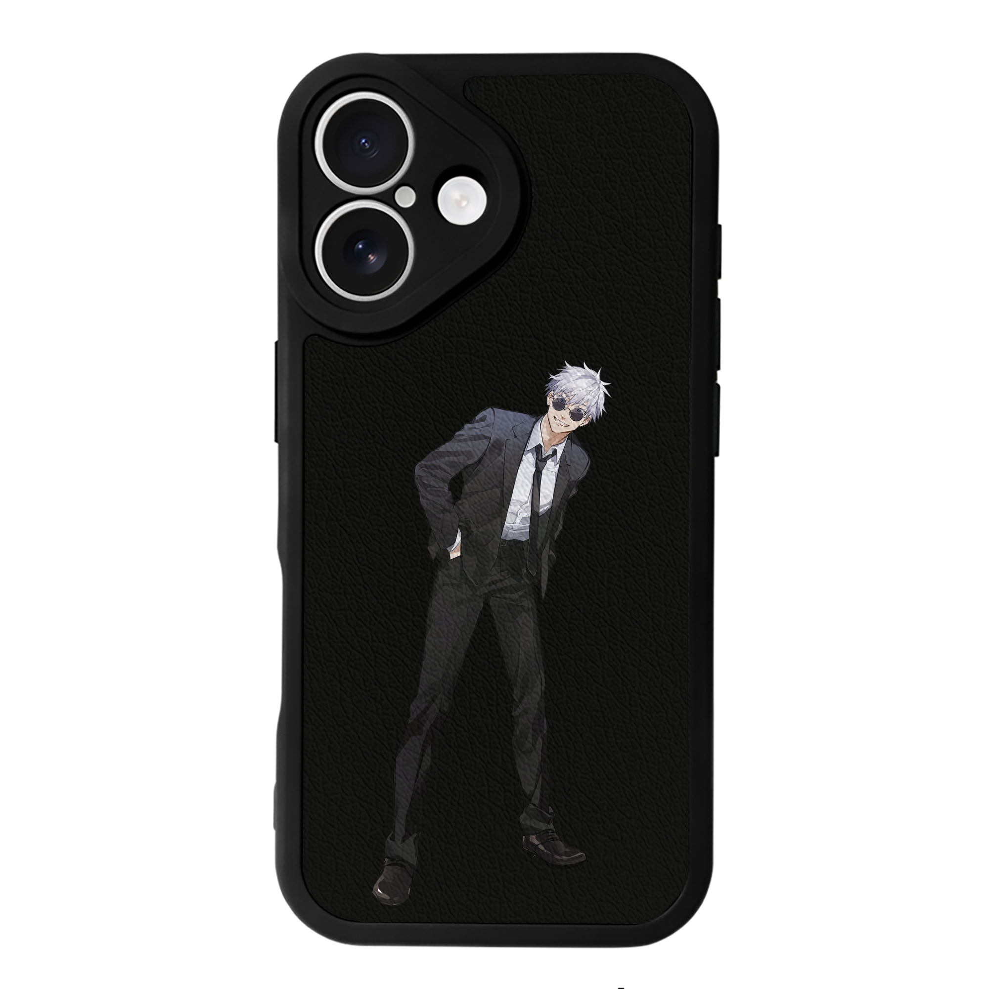 （画像用） 呪術廻戦 Jujutsu Kaisen 【iPhone 16シリーズ対応】シリコンスマホケース（レザー調） 材質：シリコン